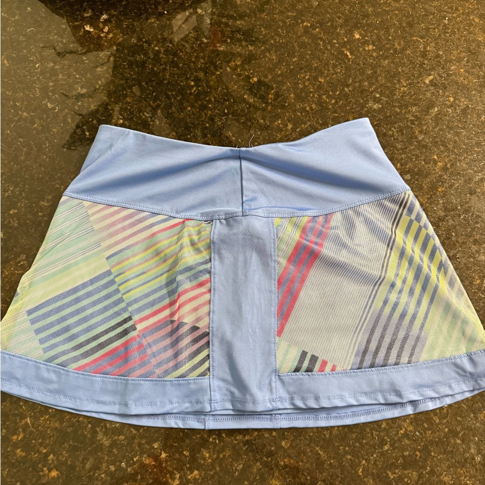 Lucky in Love Tennis Skirt Lucky in Love Blue and Multicolor Medium